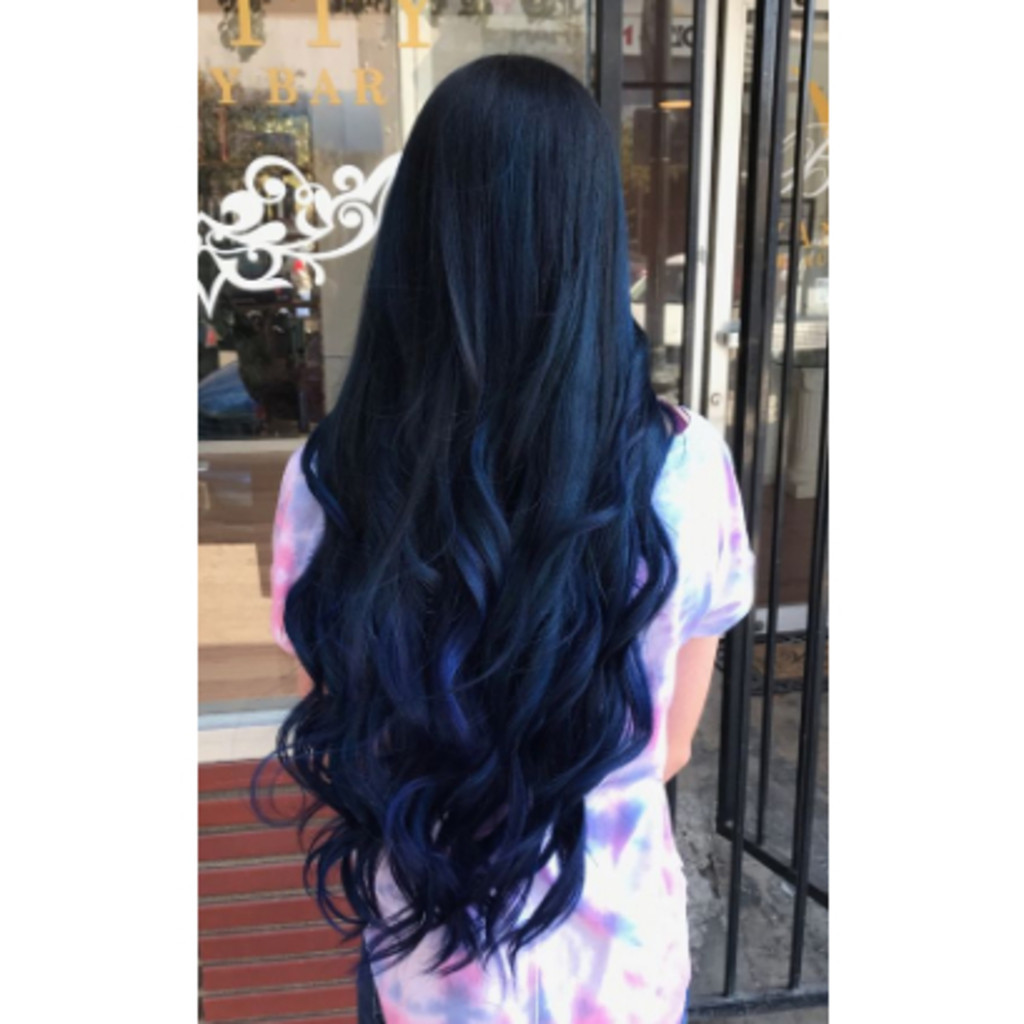 Extensão de Cabelo em Fibra Orgânica WENG e Fairy Preto liso com Aplique Tic Tac para Volume - Merlin APENAS