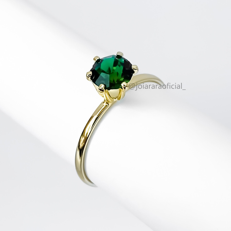 Anel Formatura Pedra Verde - Comprar com Melhor Preço em Anéis