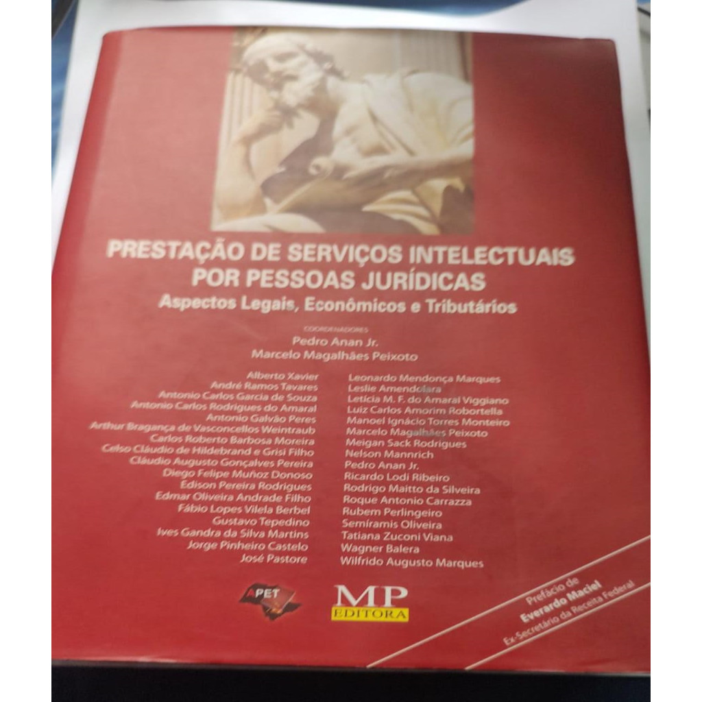 Prestação de serviços intelectuais por pessoas jurídicas autor Pedro Anan Jr e outro