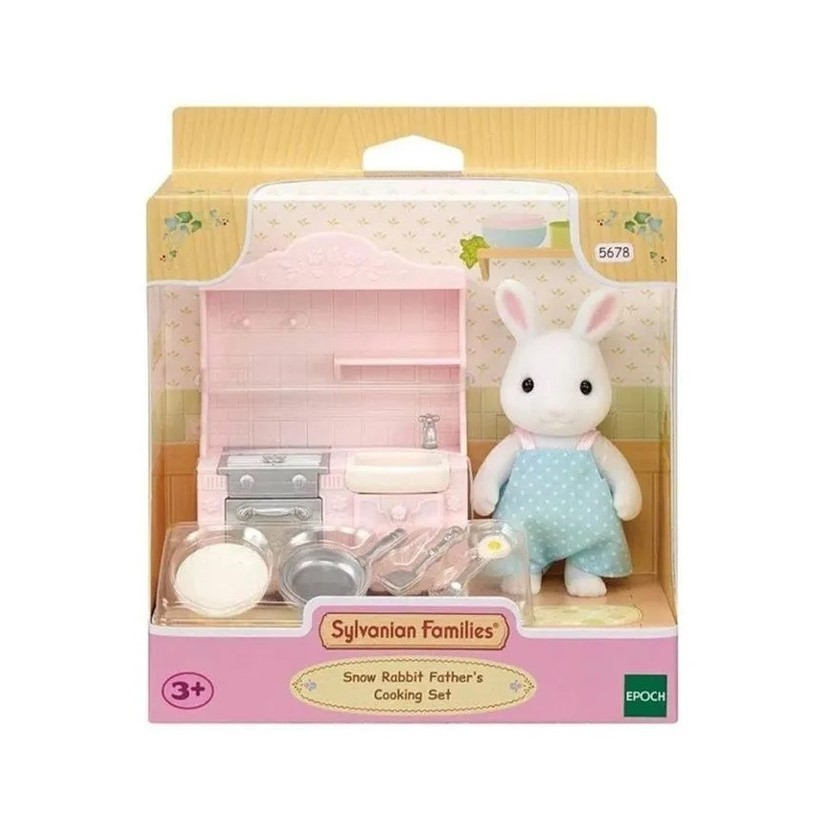 Sylvanian Families Conjunto Cozinha Papai Coelho Neve - Epoch em Oferta na Shopee