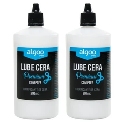2 UND - LUBRIFICANTE ALGOO LUBE CERA PREMIUM C/ PTFE PARA CORRENTES – 200ML