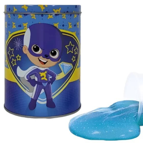SUPER SLIME GIGANTE AVENTUREIRO AZUL LUCCAS NETO GELASTICA AMOEBA 1KG BRINQUEDO LUCAS NETO NÃO GRUDA