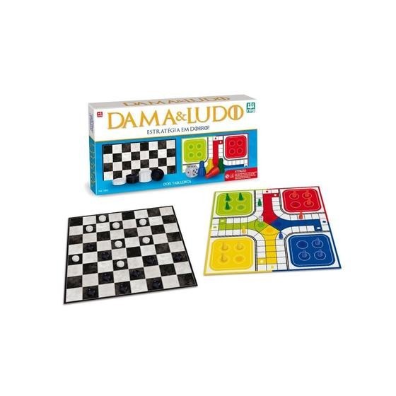 Jogo de Tabuleiro Dama e Ludo Nig