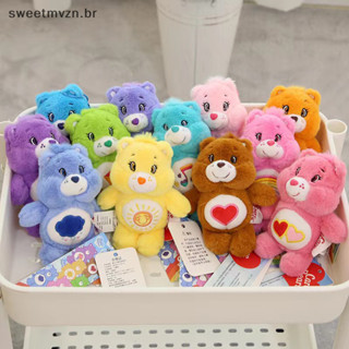 sweetmvzn Kawaii Love Heart Bear Cartoon Plush Doll Pendant Chaveiro De Boneca Recheado Suave Meninas Presentes De Halloween De Alta Qualidade Para Crianças BR