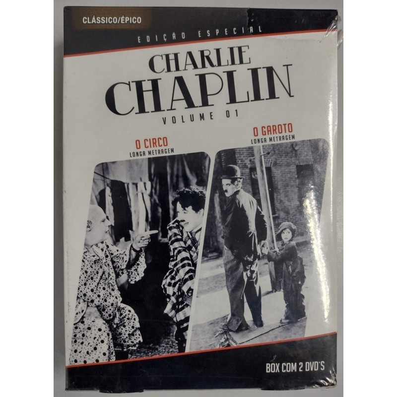 Charlie Chaplin Vol. 01 O Circo / O Garoto 2 Dvd''s Original editora
