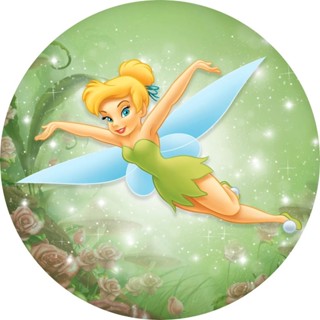 Painel Redondo 50x50 Sininho em tecido sublimado e elastico Leia a Descrição!! em Oferta na Shopee