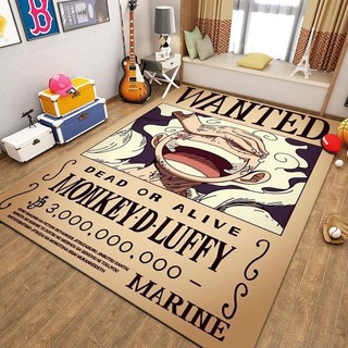 Anime One Piece Cartoon Carpet Living Room Sofá Alcatifa Quarto De Criança De Mesa De Cabeceira Tapete Absorvente De Água Antiderrapante Pode Ser Personalizado em Oferta na Shopee