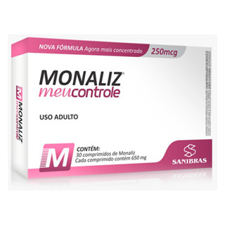 Monaliz 650mg - 30 capsulas - Sanibras em Oferta na Shopee