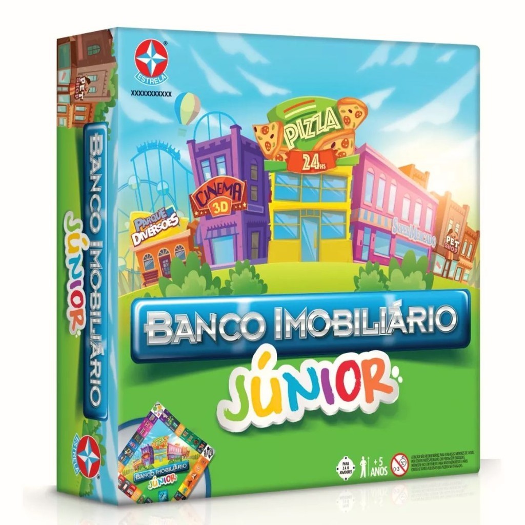 Jogo De Mesa Banco Imobiliario Junior Original Estrela em Oferta na Shopee