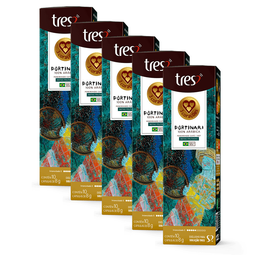 50 Cápsulas de Café Três Corações Portinari