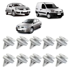 10 Grampos Forro Forracao Interna Porta Clio Kangoo Scenic Megane Twingo Laguna