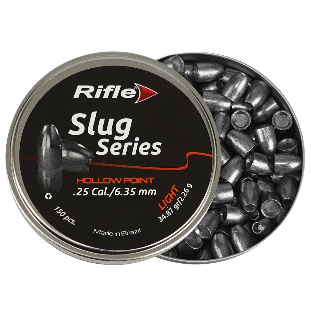 CHUMBINHO RIFLE SLUG LIGHT 6,35MM 34,87GR 150UN SUPER BOX em Oferta na Shopee