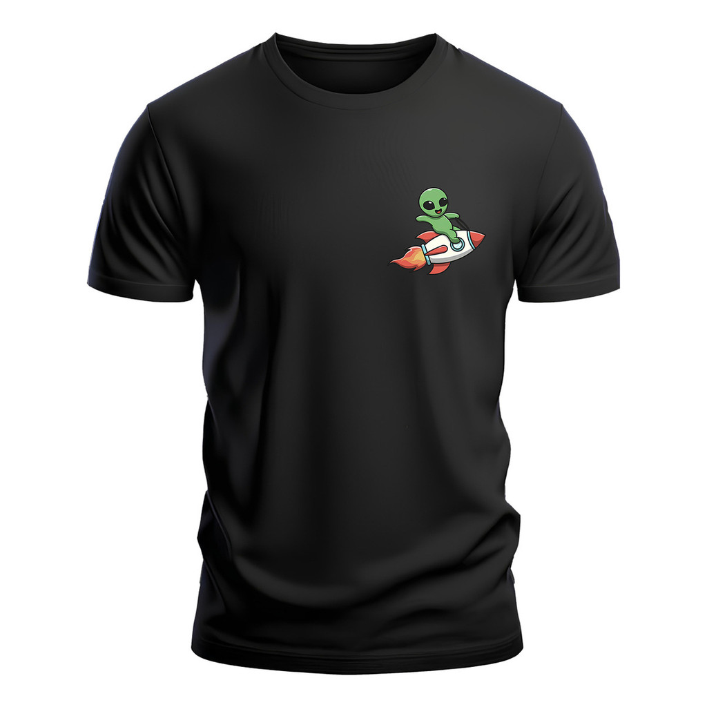 Camisa Alienígena Nave Espacial Astronauta 100% Algodão