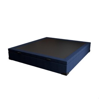 Base para Cama Box Casal Guldi com Baú Linho (47x138x188 cm) Azul Marinho em Oferta na Shopee