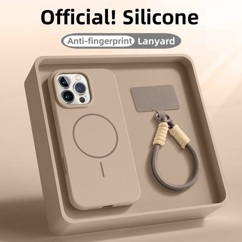 Nova Capa anti-Impressão Digital Para iPhone 16 15 14 13 12 11 Pro Max Lanyar 16pro Alça Magnética À Prova De Choque em Oferta na Shopee