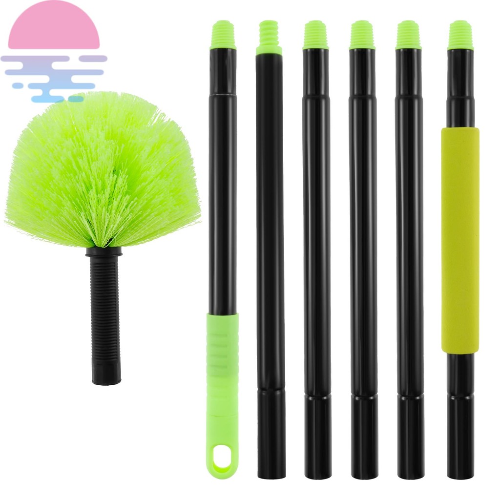 Espanador De Teia De Aranha Com Pólo De Extensão Extensível Ventilador Limpador Multiuso Kit De Limpeza De Escova Para T
