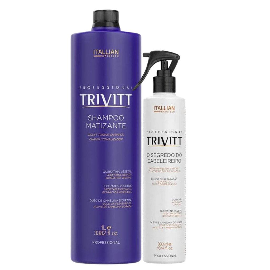 Shampoo Matizante 1L &  Segredo Do Cabelereiro