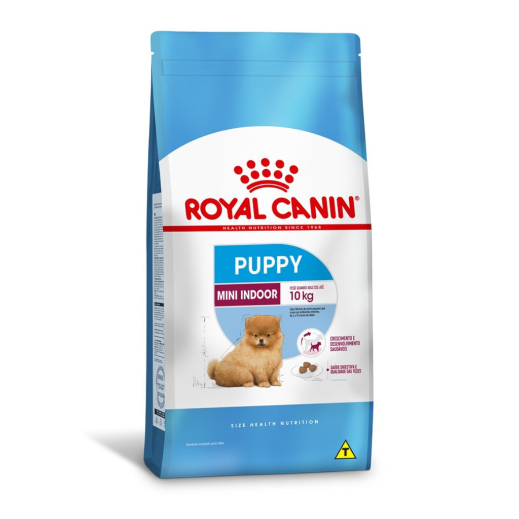 Ração Royal Canin Mini Indoor Puppy para Cães Filhotes Mini de Ambientes Internos 1kg em Oferta na Shopee
