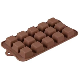 FORMA MOLDE SILICONE CHOCOLATE BOMBOM DOCES QUADRADOS  21CM em Oferta na Shopee