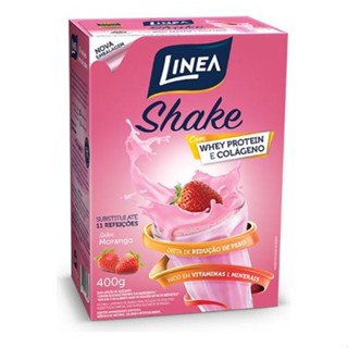 Shake Em Pó Morango Com Whey Linea 330G em Oferta na Shopee