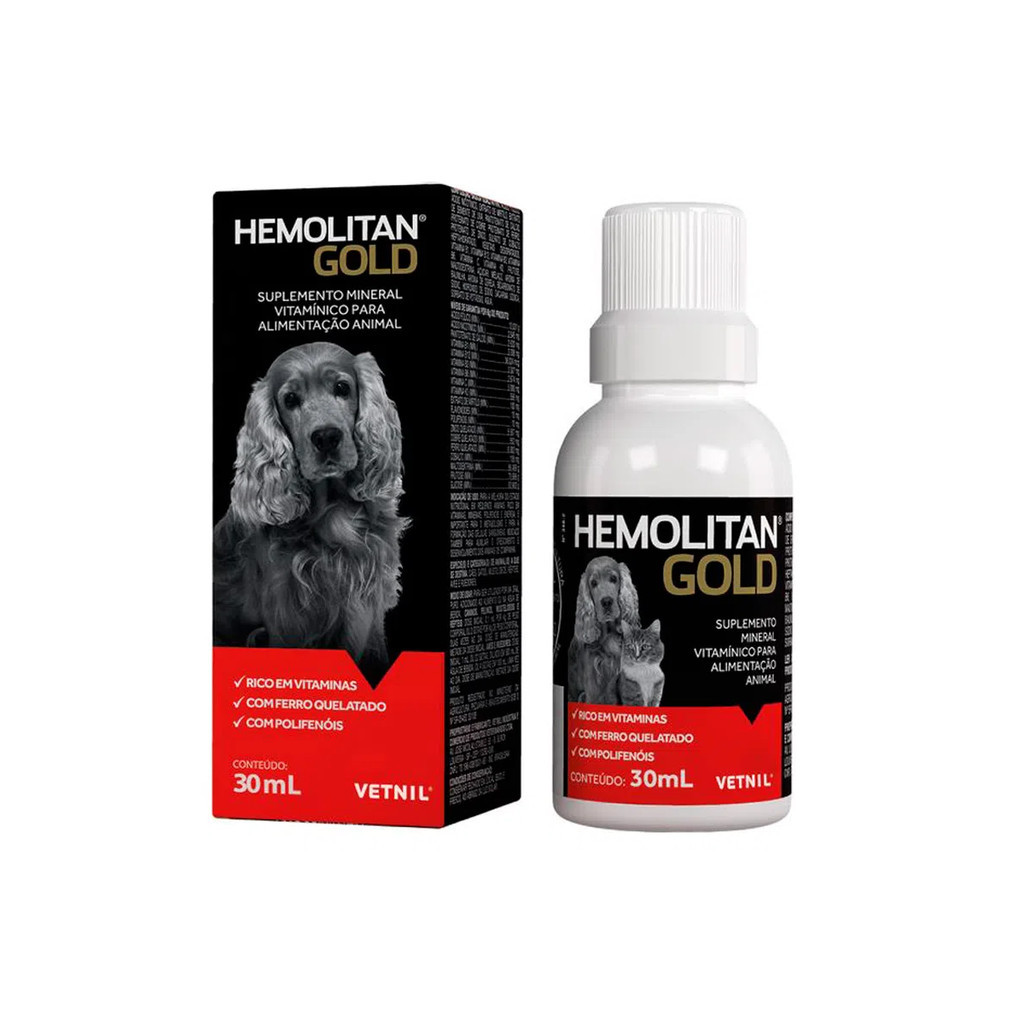 Hemolitan Gold Gotas Vetnil - 30 mL