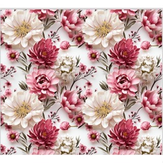 Tricoline Digital 3D Glamour Rosa 2 fundo bege