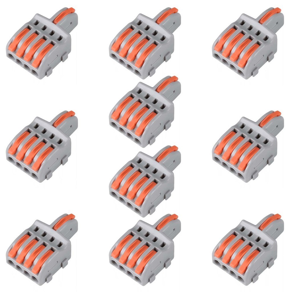 Kit 10x Conector Derivador 1:4 32A 1,5mm a 4mm 073734 InterNEED