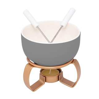 Aparelho de Fondue 4 Peças Lyor Aspen Cinza