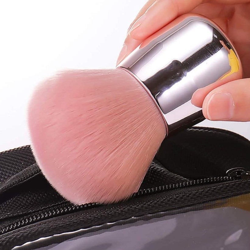 Pincel De Maquiagem Facial Pó Blush Base Kabuki
