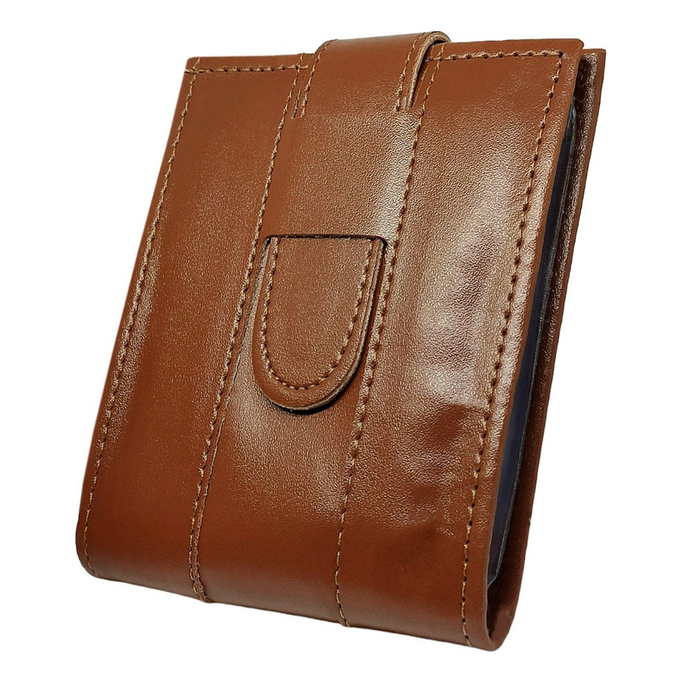 Carteira Masculina Porta Documento Couro Fecho Original