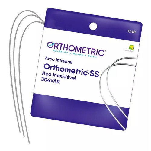 Arco Fio Aço Retangular Orthometric C/10 Un