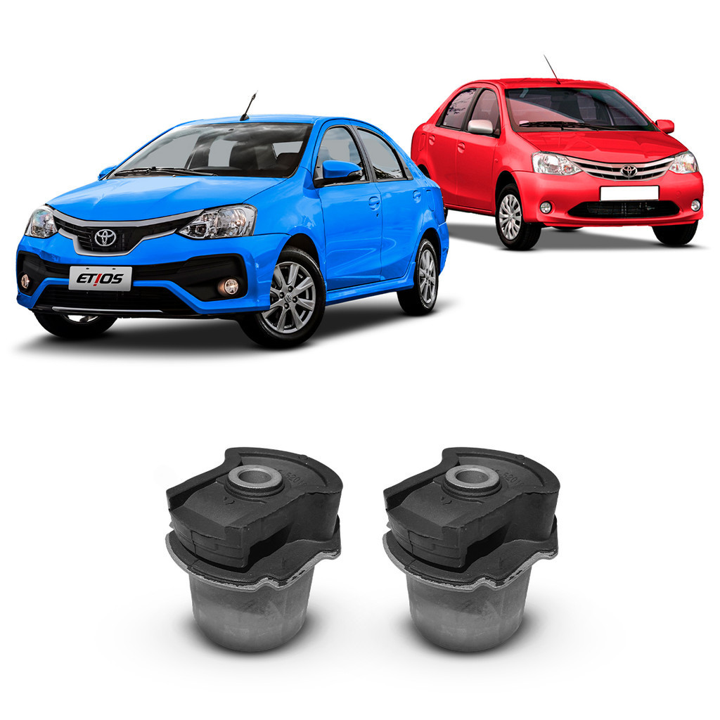 Par Bucha do Eixo Suspensão Traseira Toyota Etios Sedan 2012 2013 2014 2015 2016 2017 2018 2019 2020 2021