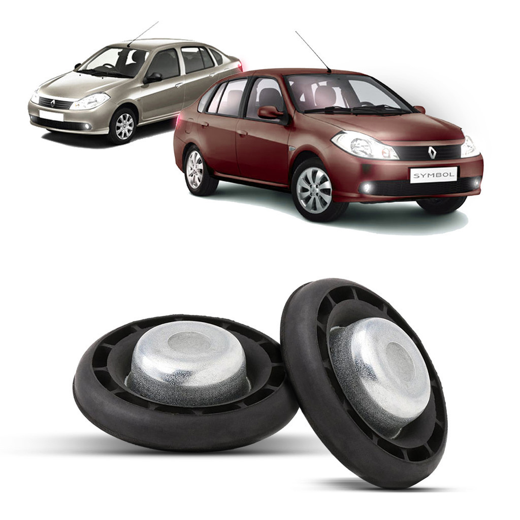 2 Kit Calço Superior Prato Amortecedor Dianteiro Suspensão Dianteira Renault Symbol 2009 2010 2011 2012 2013