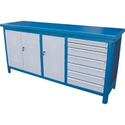 Bancada Fechada com 7 Gavetas 190x55x86cm 207AF FERCAR