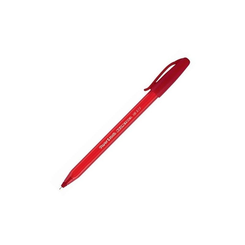 Caneta Kilométrica 100 Ponta Fina 0.7mm Vermelha Papermate - Stationery