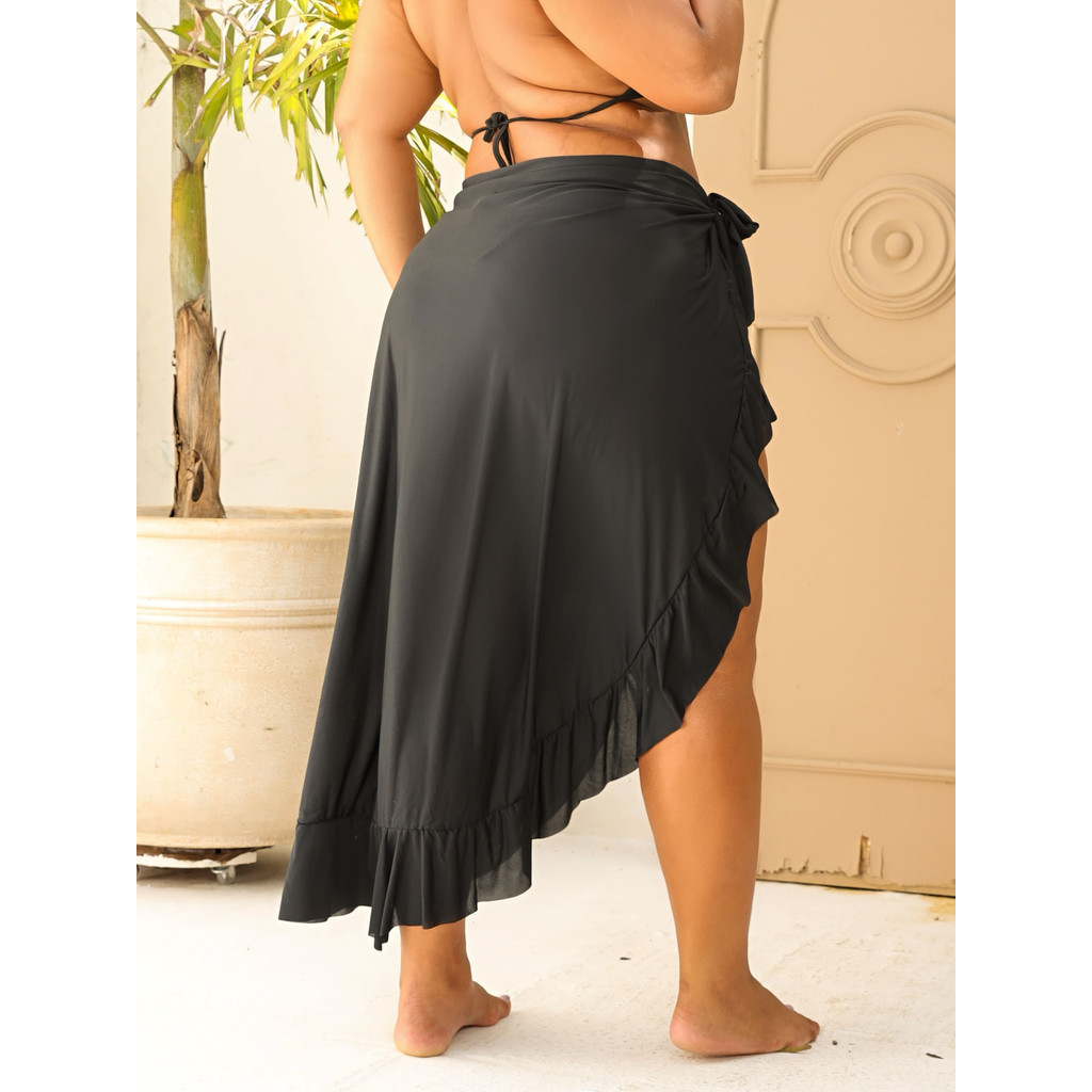 Saia Pareô Plus Size Saidas De Praia Amarrar Envelope Canga em Oferta na Shopee