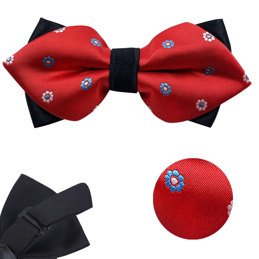 Gravata Borboleta Dupla Bicuda Adulta Retrô Luxo Moda em Oferta na Shopee