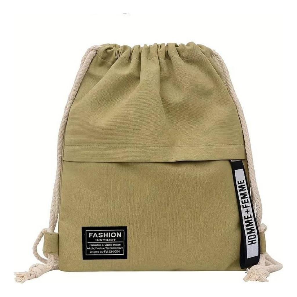 Mochila Pequena Sacola Unissex Lona Treino Praia Verao BBB