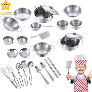 25Pcs Conjunto De Utensílios De Cozinha Fingir De Aço Inoxidável SHOPSBC6478