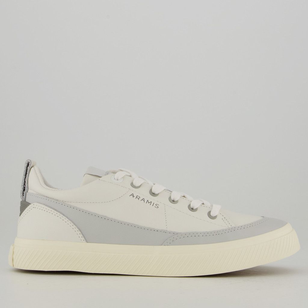 Tênis Aramis Wave Step Off White e Cinza em Oferta na Shopee