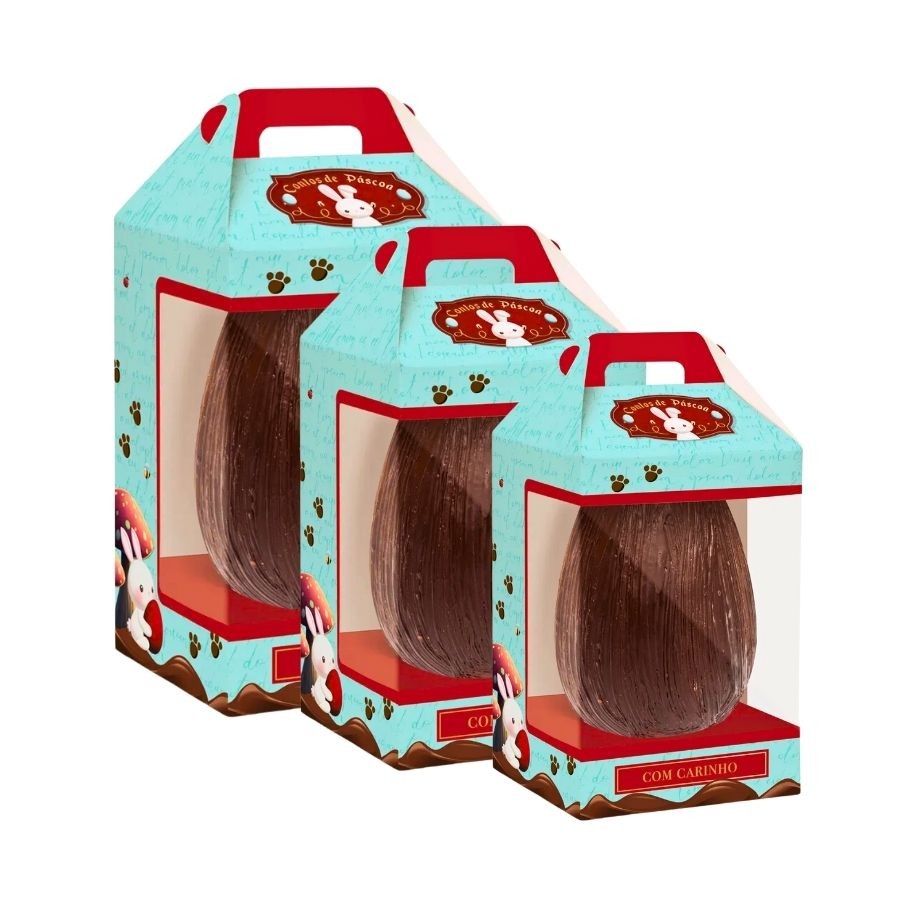 Caixa New Maleta Para Ovo Com Visor - Contos De Páscoa - 6 unidades - Cromus - Rizzo em Oferta na Shopee