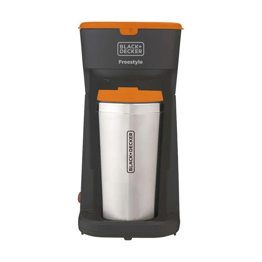 Cafeteira Elétrica Black+Decker CM01 220v Freestyle Individual Copo Térmico Inox 400ml Filtro Permanente