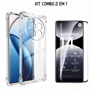 Capa Capinha Protetor câmera + Película Vidro Curva Xiaomi Redmi Note 14 Pro 5G Note 14 Pro Plus 5G em Oferta na Shopee