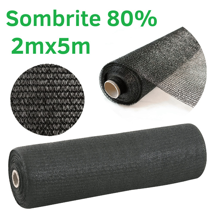 Sombrite 80% 2mx5m tela sombreamento para horta jardim orquidario viveiro estufa