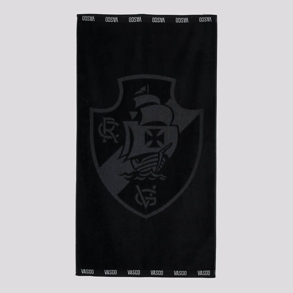 Toalha De Banho Bouton Vasco Jacquard Preta - Home & Living