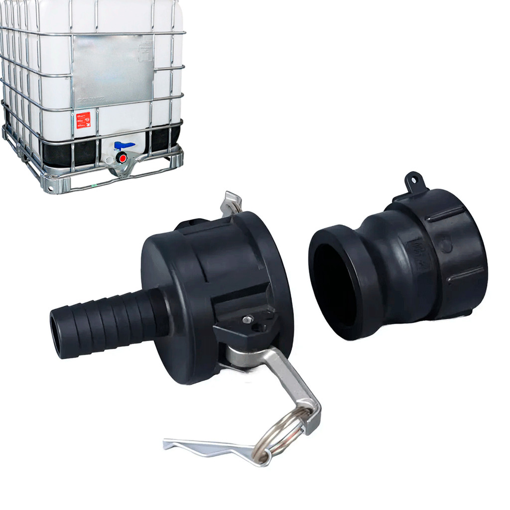Conexão Kit Engate Rápido Camlock 3/4 Para Container Ibc