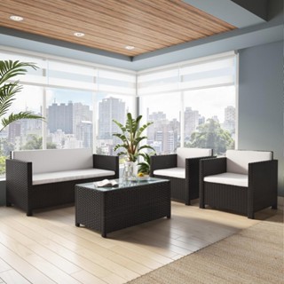 Conjunto para Área Externa Amatheia Marrom em Oferta na Shopee