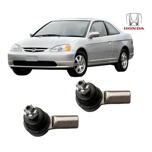 Par Terminal de Direção Honda Civic 01 2002 2003 2004 2005 2006 e Honda Crv 2002 2003 2004 2005 2006