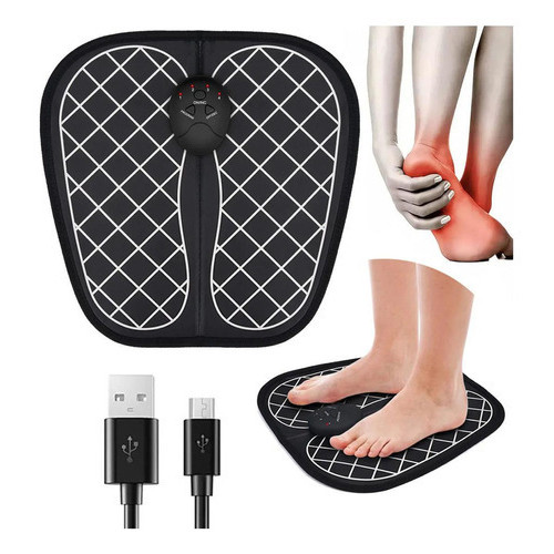 Massageador Pés Tapete Pulso Elétrico 6 Modo Massagem Pés