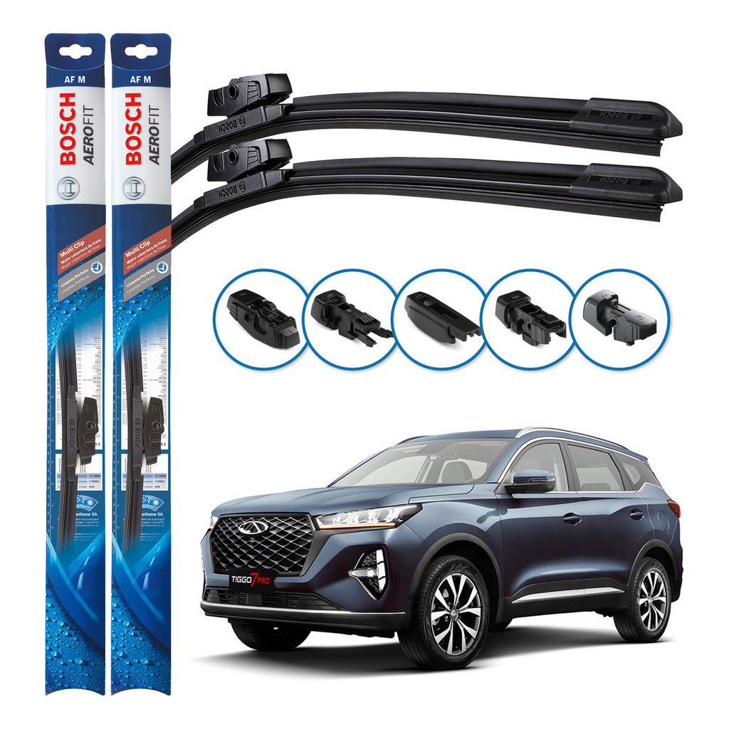 Par de Palhetas Limpador Parabrisa Multiclip Original Bosch Chery Tiggo 7 Pro 2022 A 2024 em Oferta na Shopee